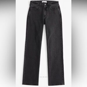 Abercrombie & Fitch Black low rise baggy